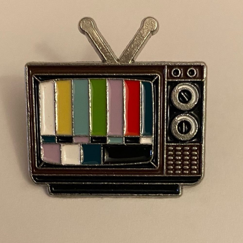 Retro TV Enamel Pin